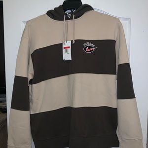 SUPREME x NIKE Swoosh Stripe Logo Jogging set- L